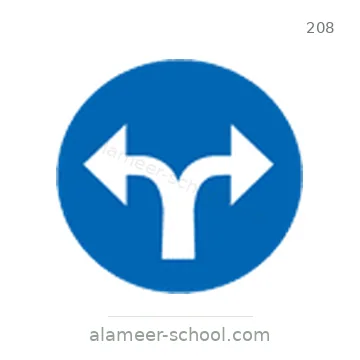 شاخصة المرور رقم 208