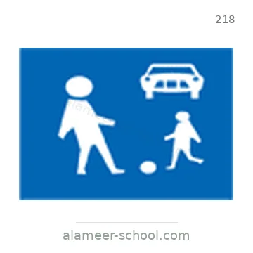 شاخصة المرور رقم 218
